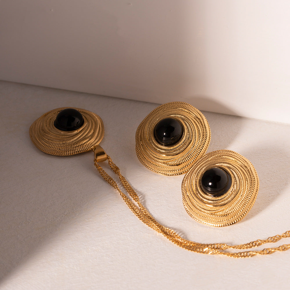 Vintage Coil Stud Earrings