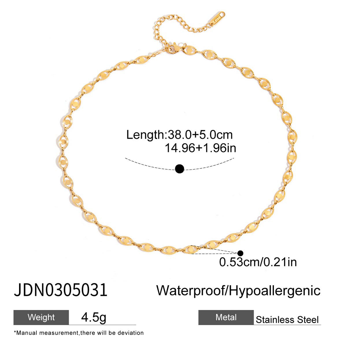 Golden Eye - shaped Pendant Necklace with Pearls