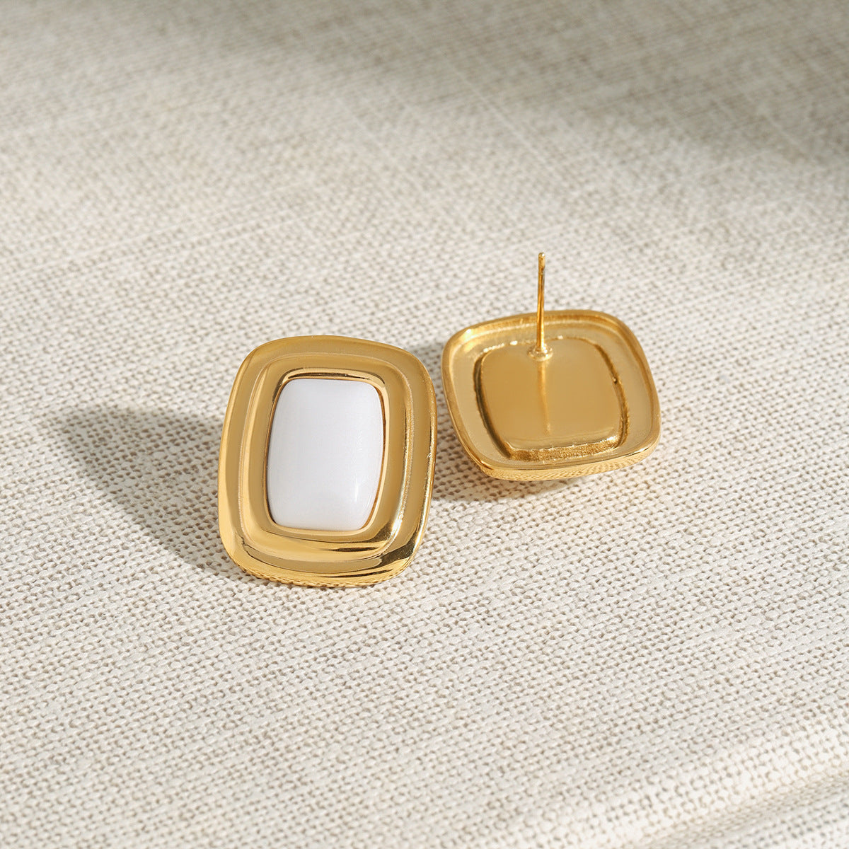 Vintage Stainless Steel Earrings