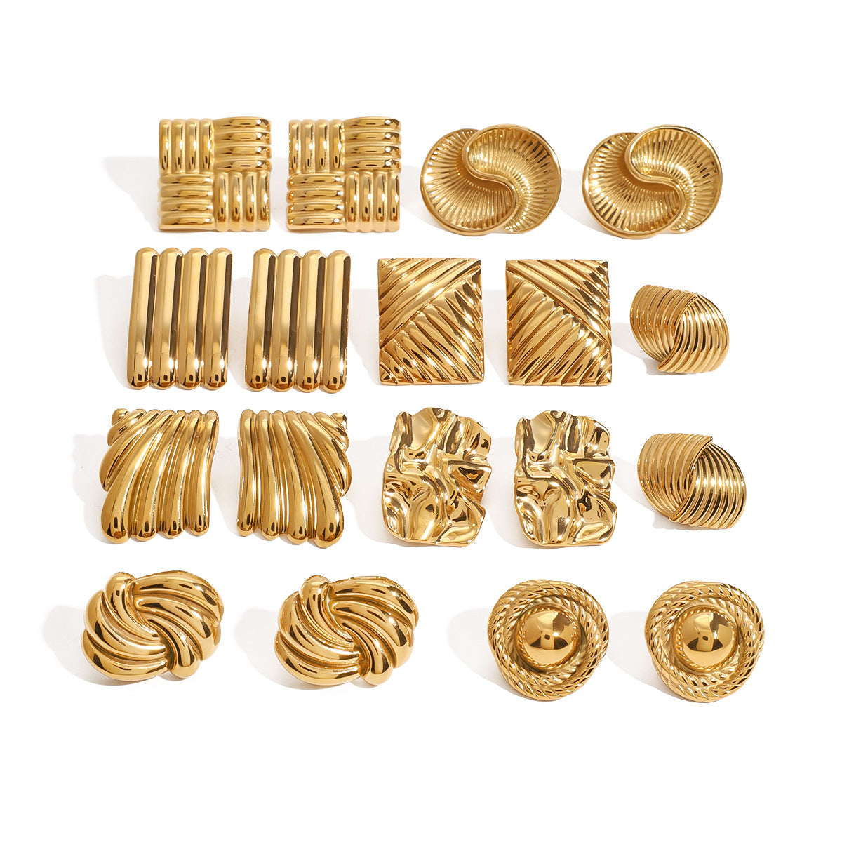 Stainless Steel Geometric Earrings