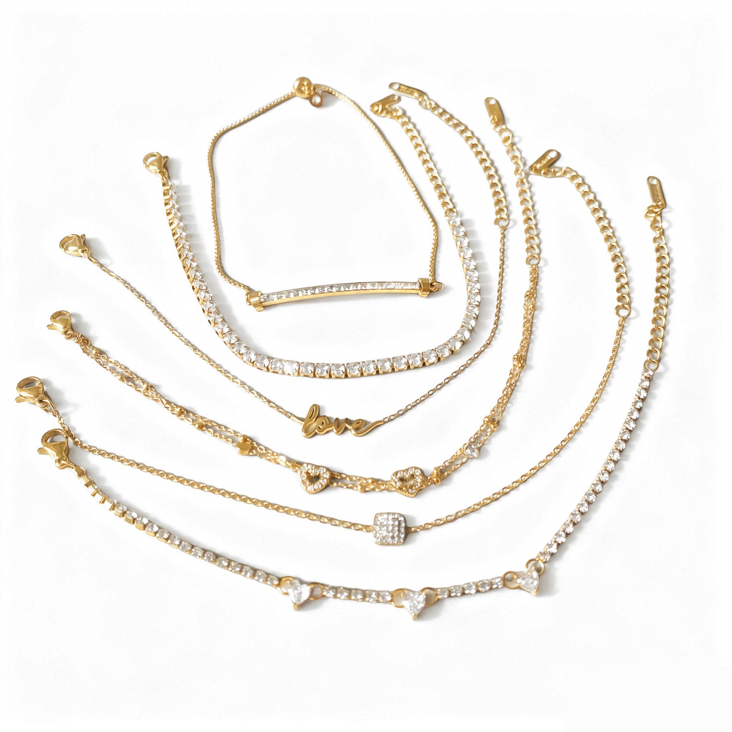 Layered Diamond - Embellished Bracelets for Women