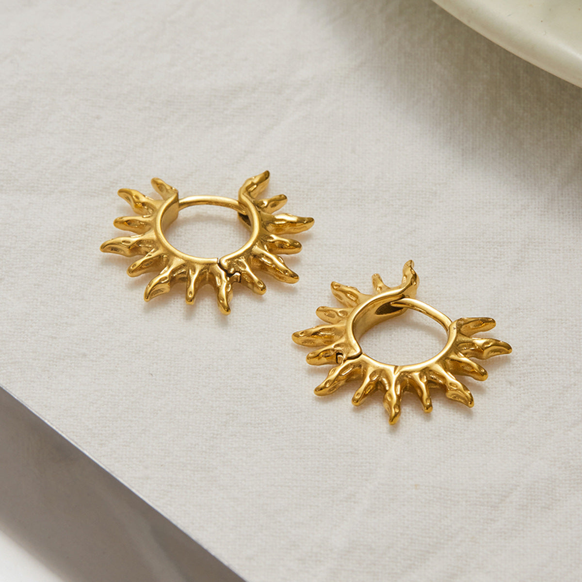 Golden Sun - Shaped Ear Cuff - Unique Body Jewelry