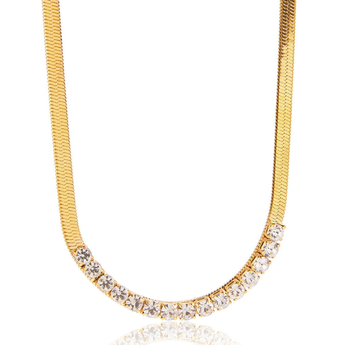 Layered Necklaces with Diamond - Accented Chain and Elephant Pendant