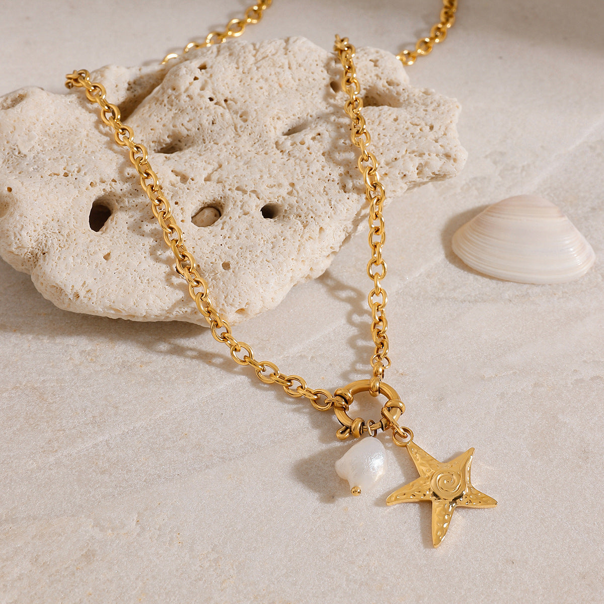 Stainless Steel Starfish Necklace