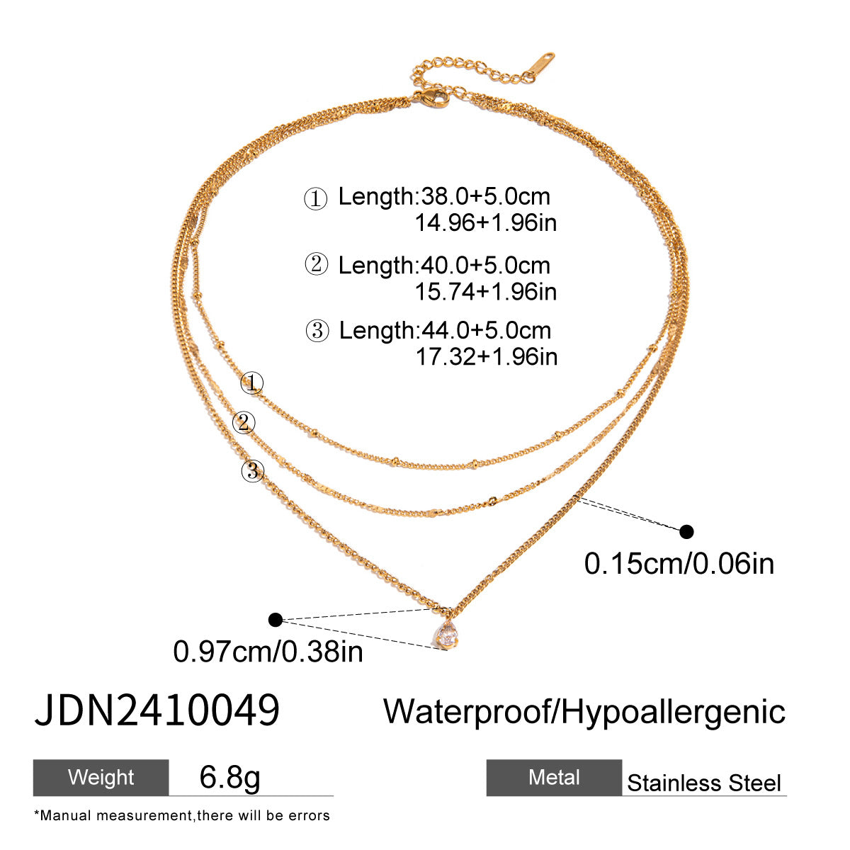 Layered Gold Necklaces Set - Stylish Chain Jewelry for Women