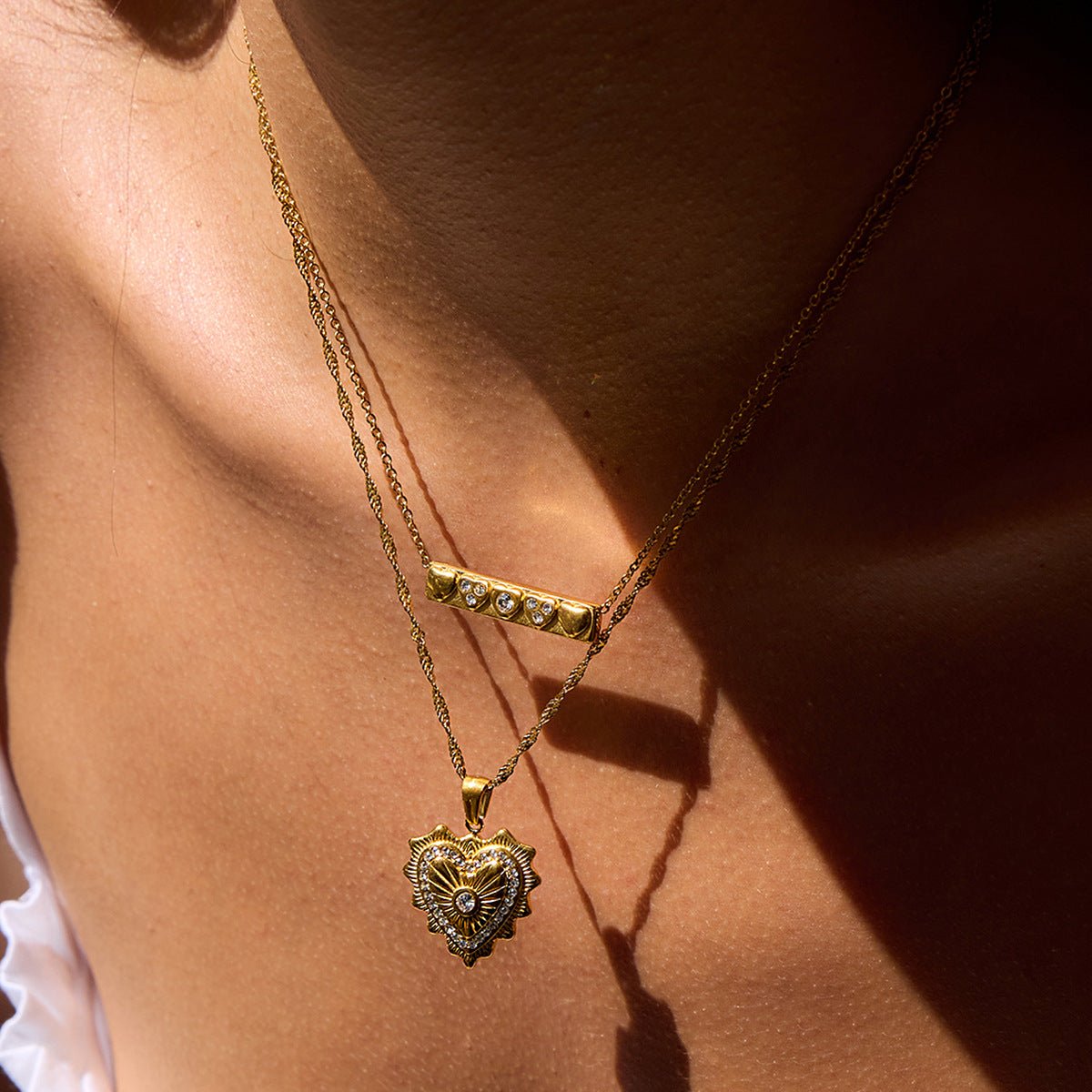 Titanium Steel Heart Necklace