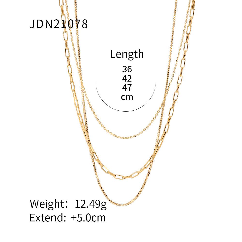 Layered Gold Necklaces Set - Stylish Chain Jewelry for Women