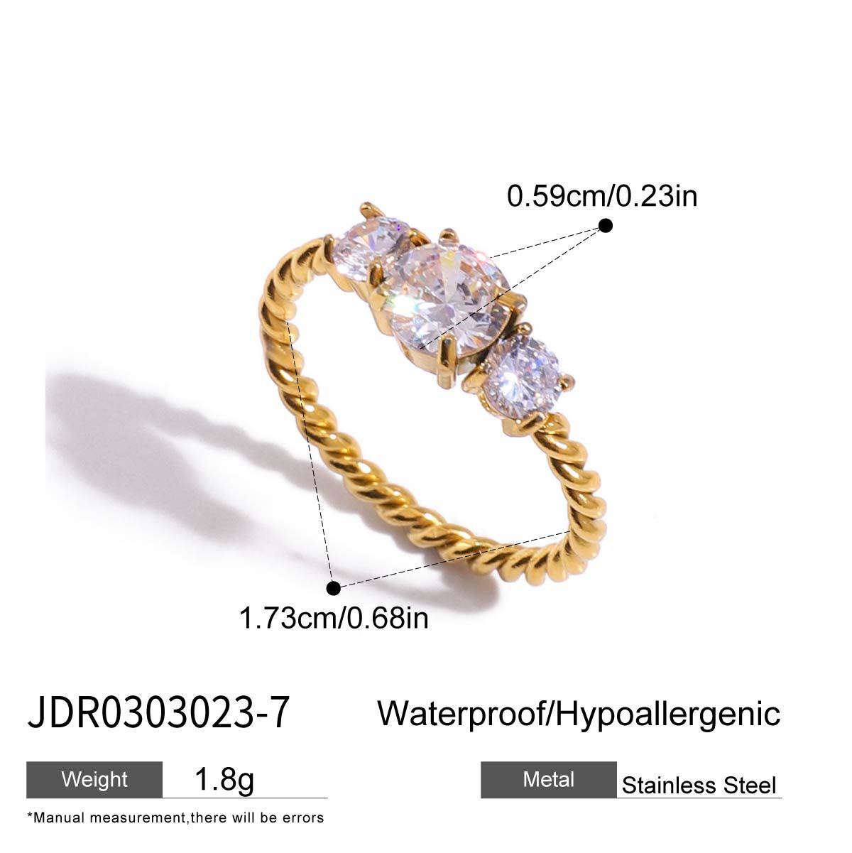 Multi-Ring Set – Diamond & Heart Shaped Stackable Rings for Women