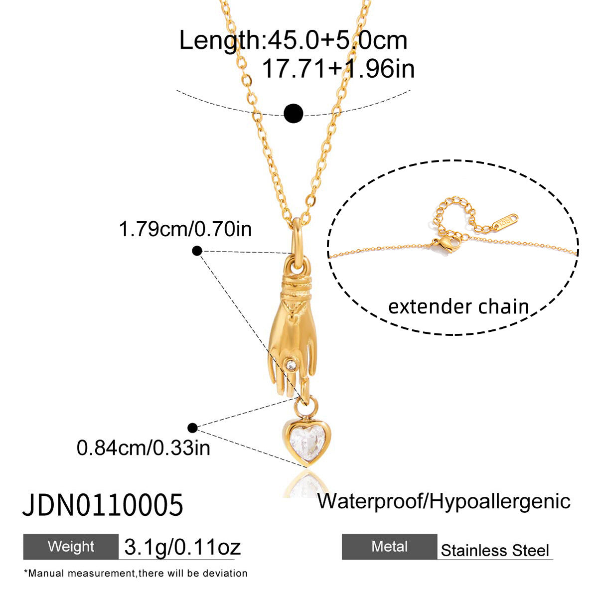 Elegant Cat - shaped Pendant Necklace with Zircon