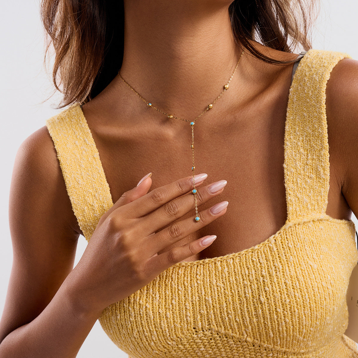 Multi - charm Dangling Necklaces | Delicate Gold - toned Jewelry