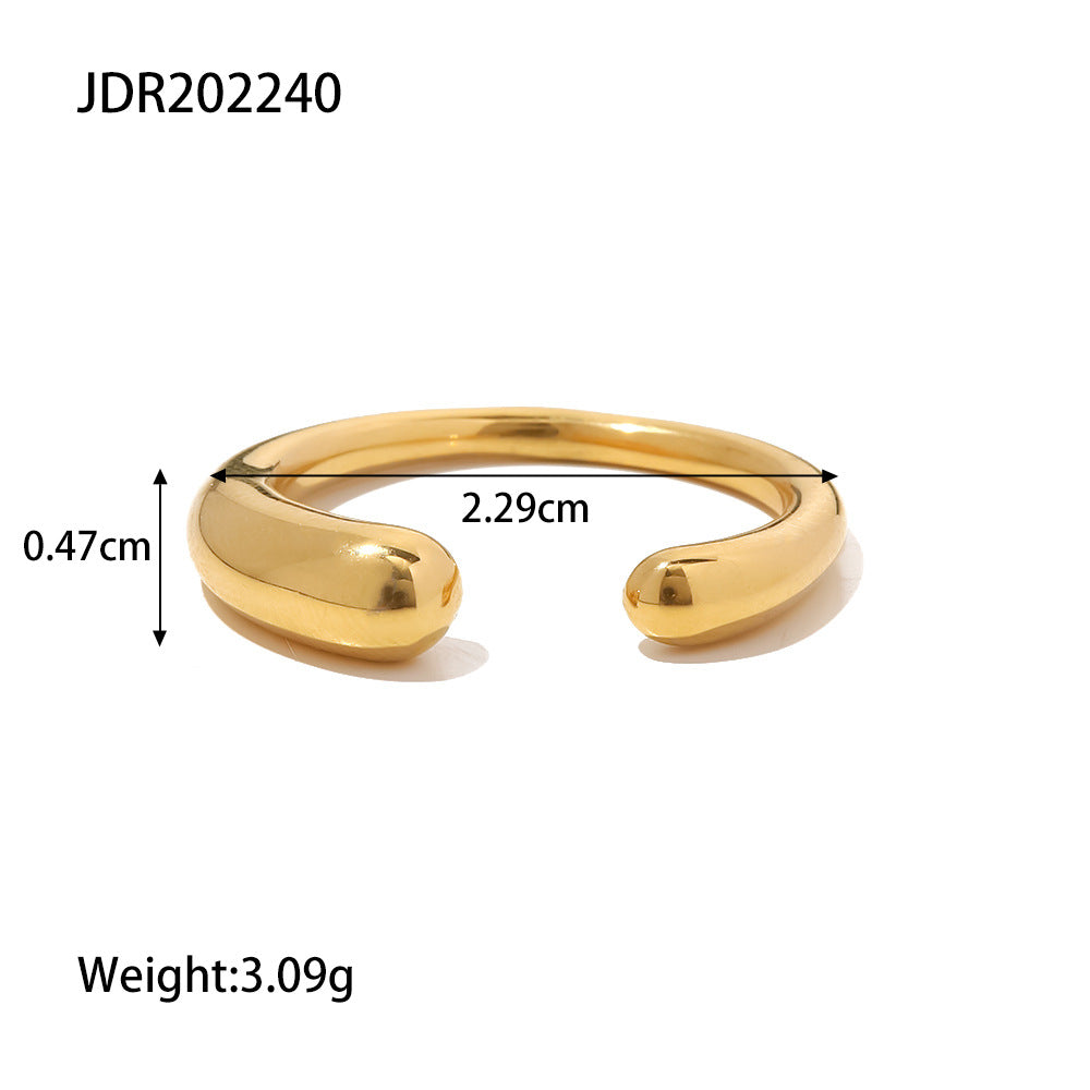 Abstract Gold Finger Rings – Sculptural Multi-Ring Set for Women