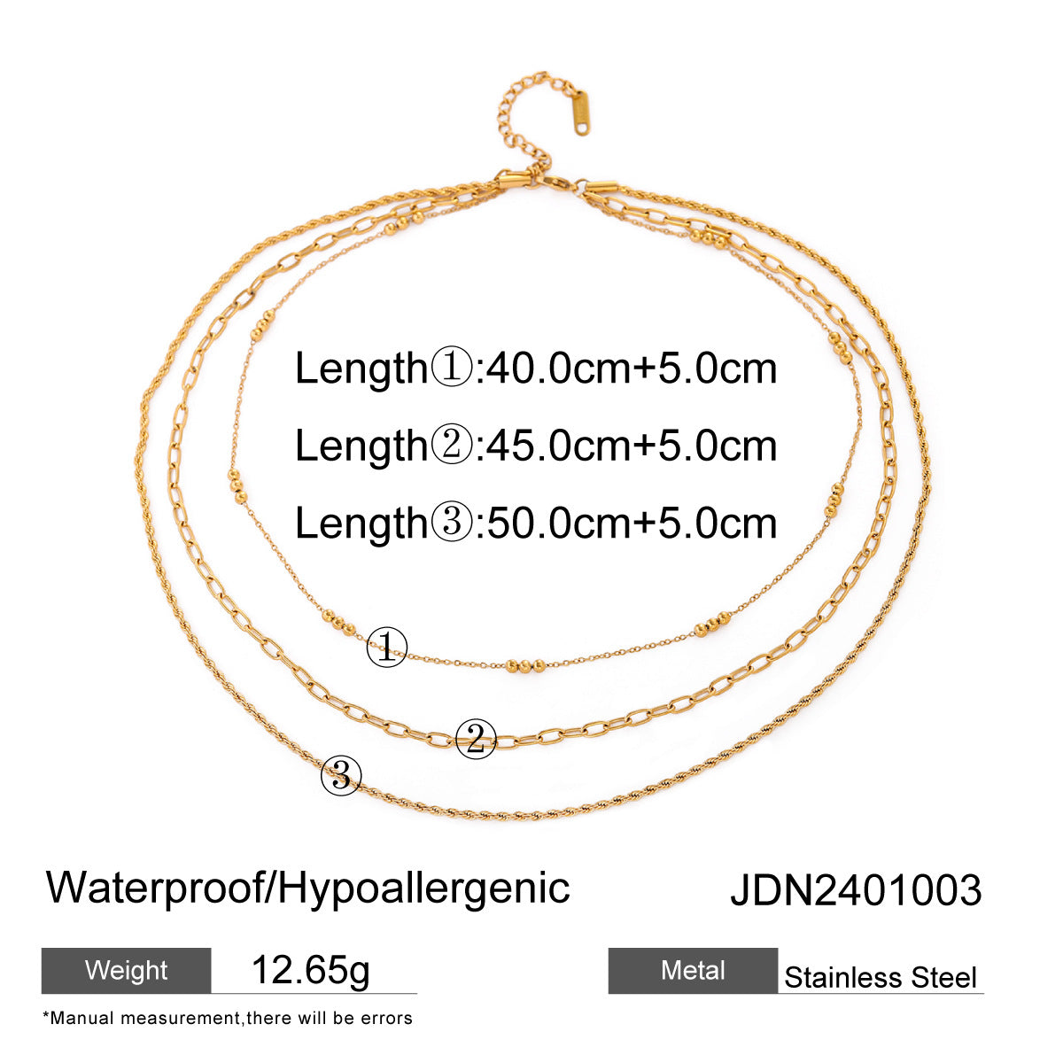 Layered Gold Necklaces Set - Stylish Chain Jewelry for Women