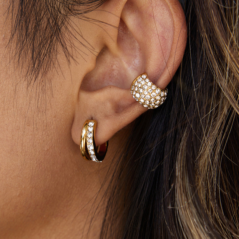 Titanium Steel C-Ring Earrings