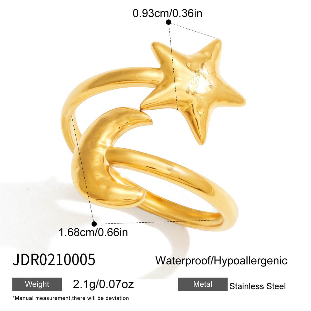 Bohemian Ocean-Inspired Stackable Rings – Star, Snake & Sunflower Designs, Gold-Tone Metal Jewelry for Women
