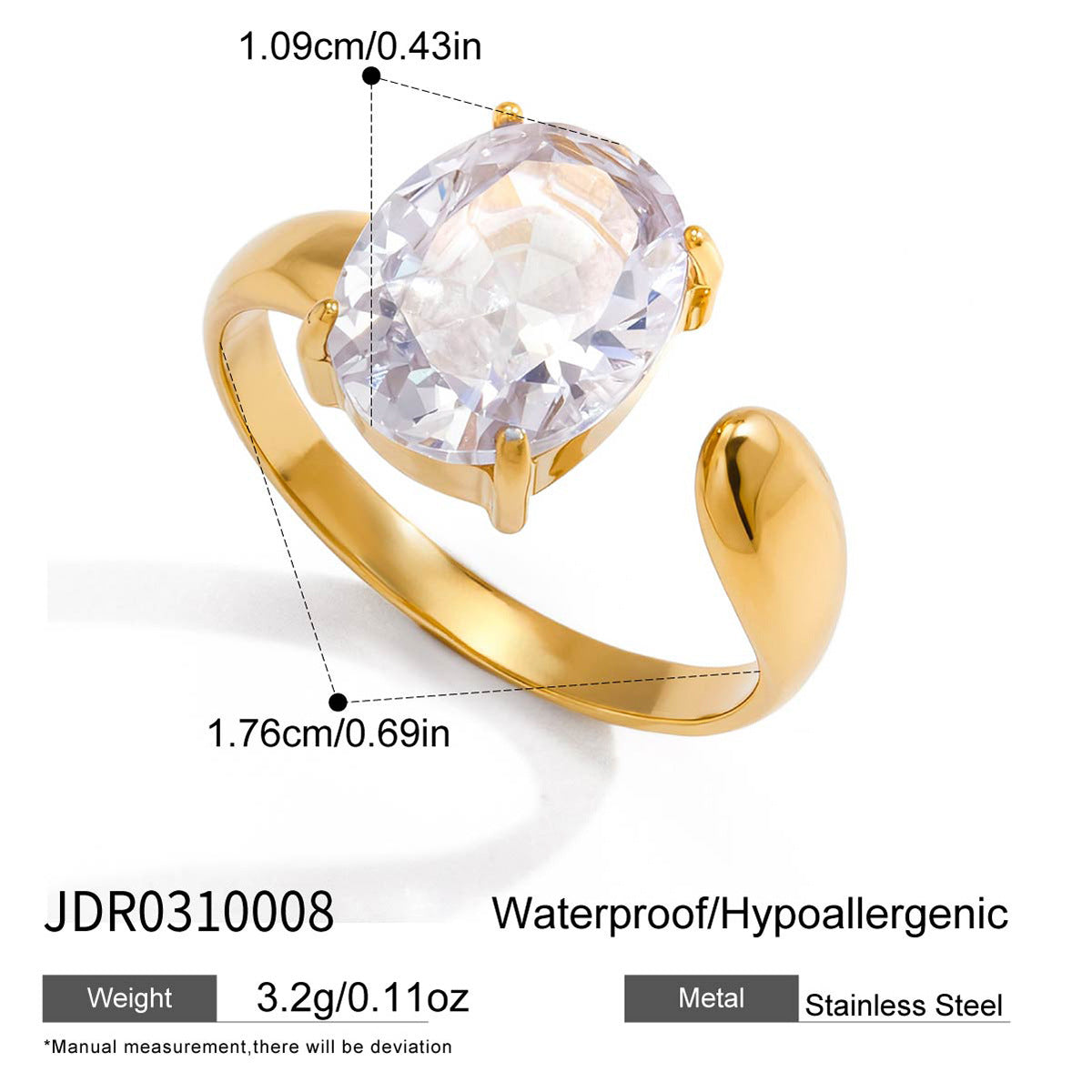 Gold-Tone Stackable Ring Set – Twisted, Snake, Bow Designs with Crystal Accents