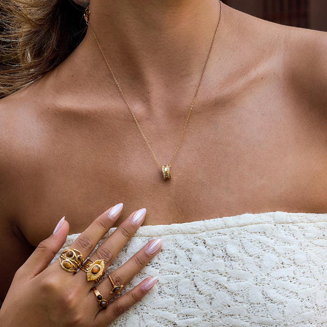 Layered Heart - Pendant Gold - Tone Necklaces