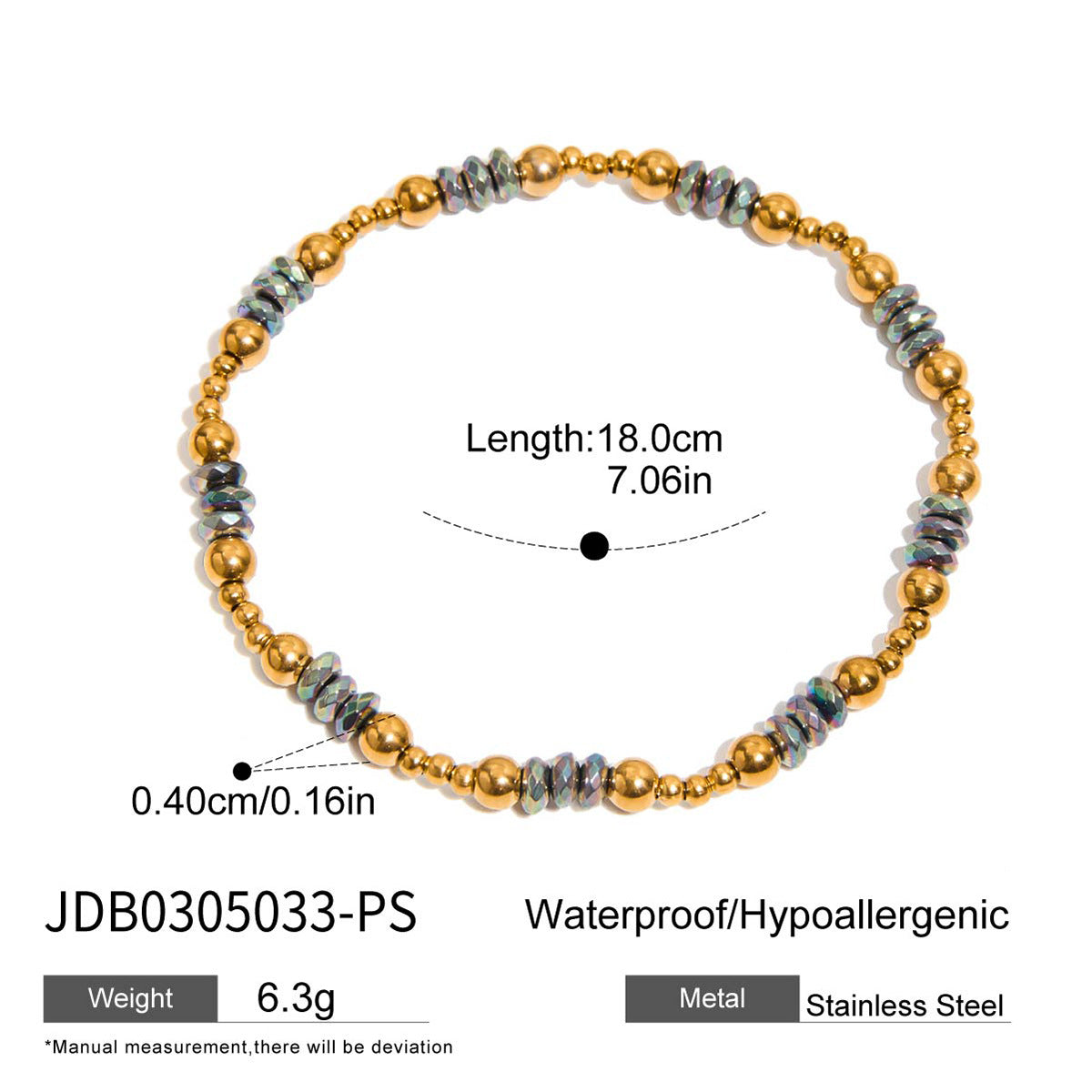 Vintage Gold Layered Bracelet Set – Water Drop, Star & Bead Chains