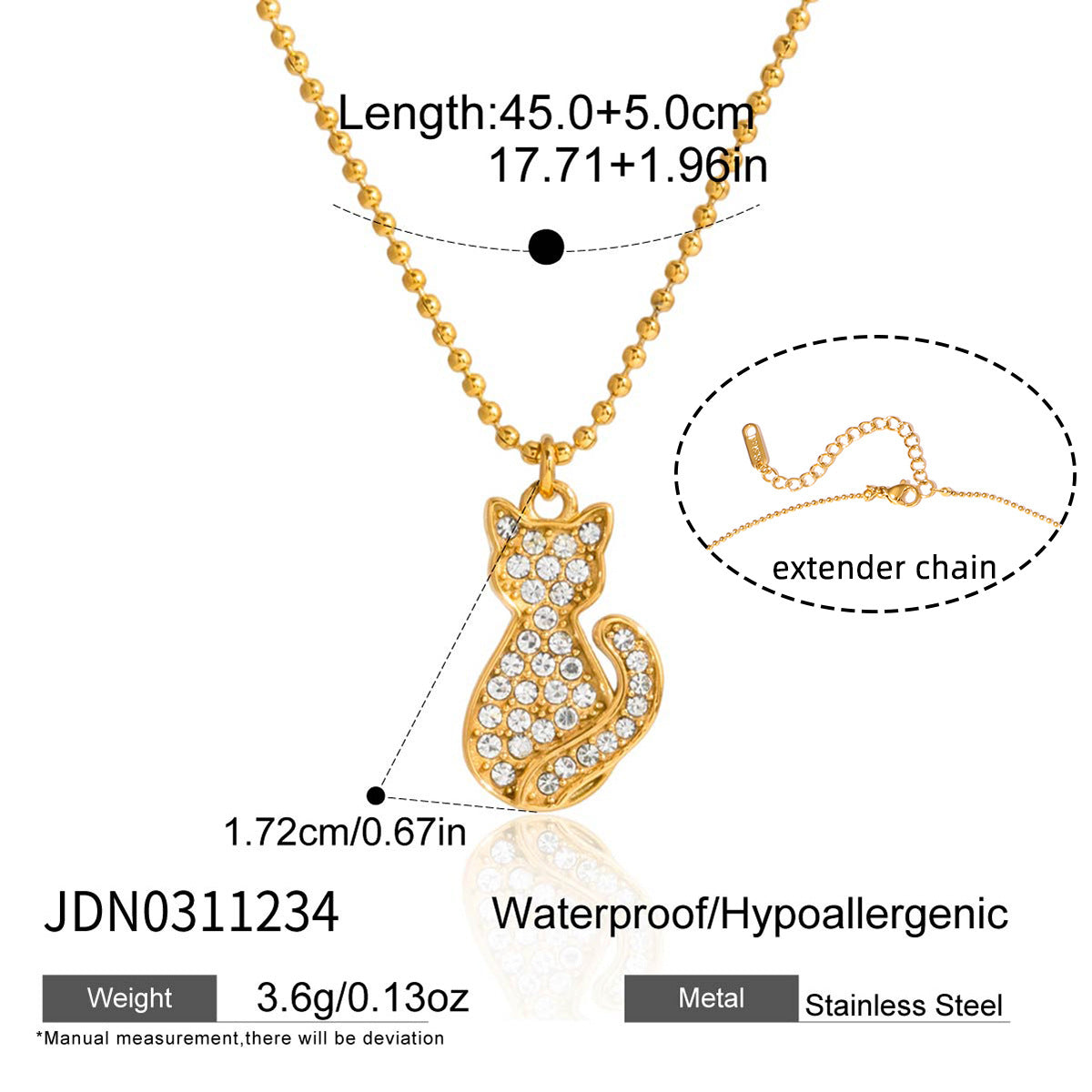 Dazzling Pet - themed Gold - plated Pendants with Crystals