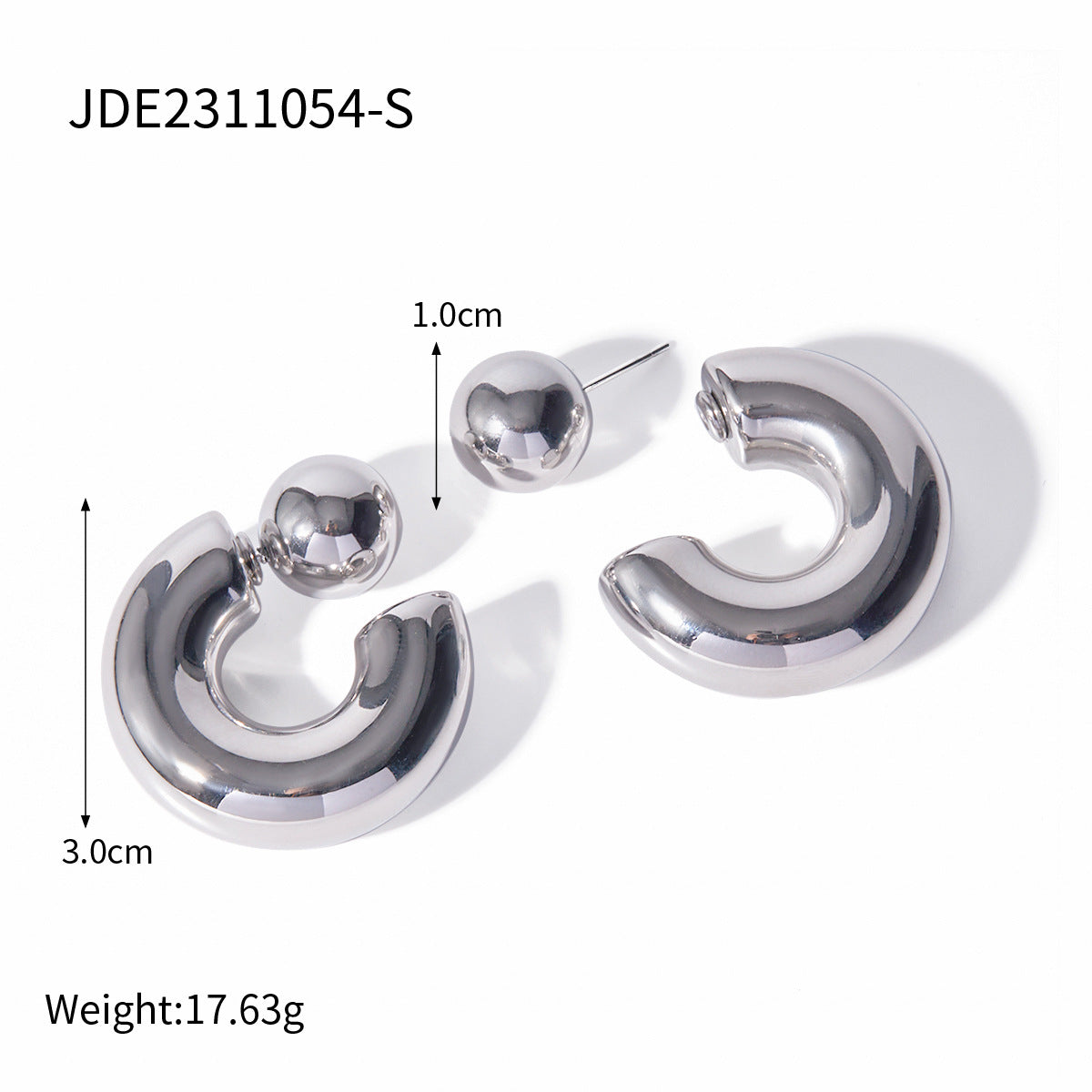 Chunky Gold - Tone Hoop Earrings for a Bold Statement Look