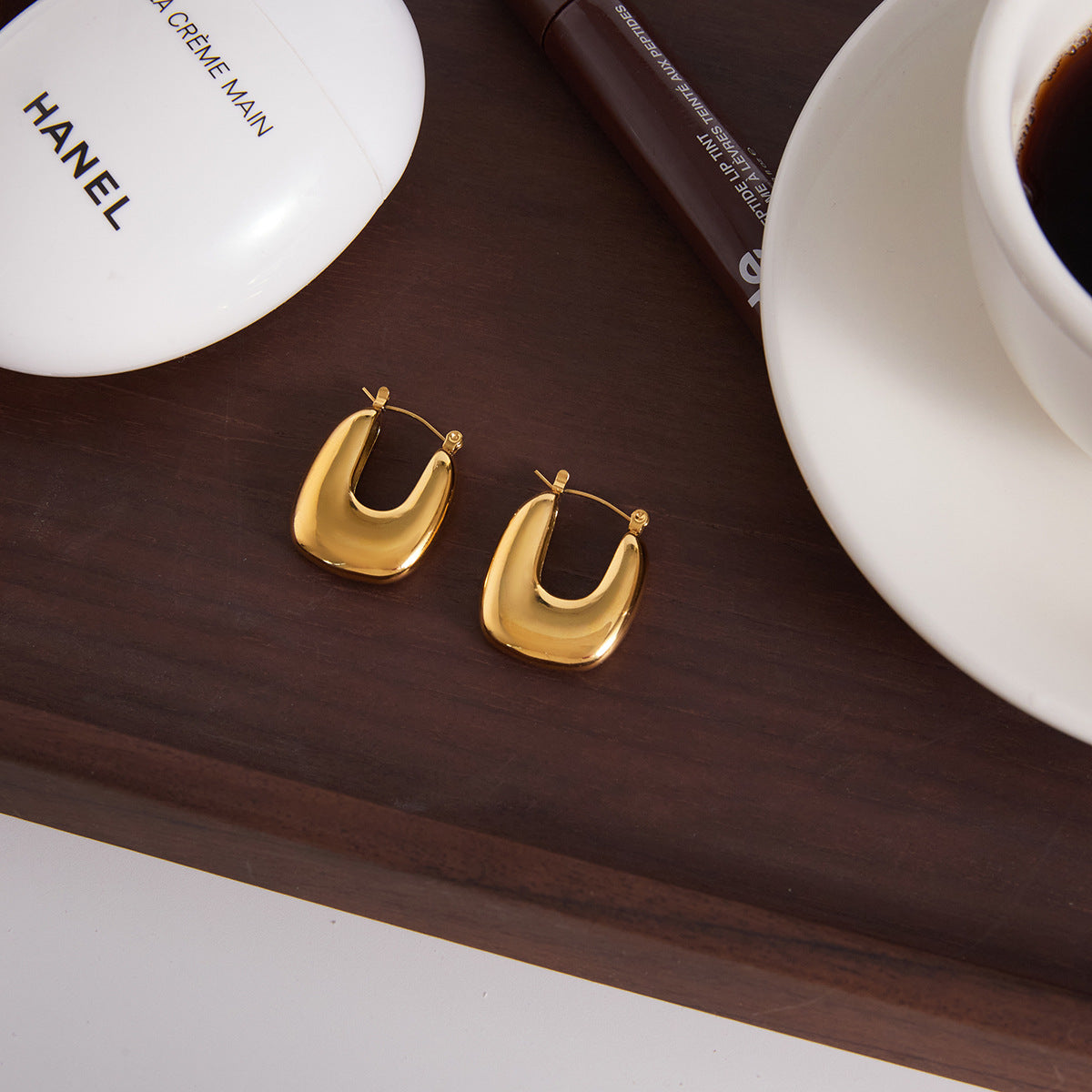 Gold - Plated Hoop Earrings for Women
