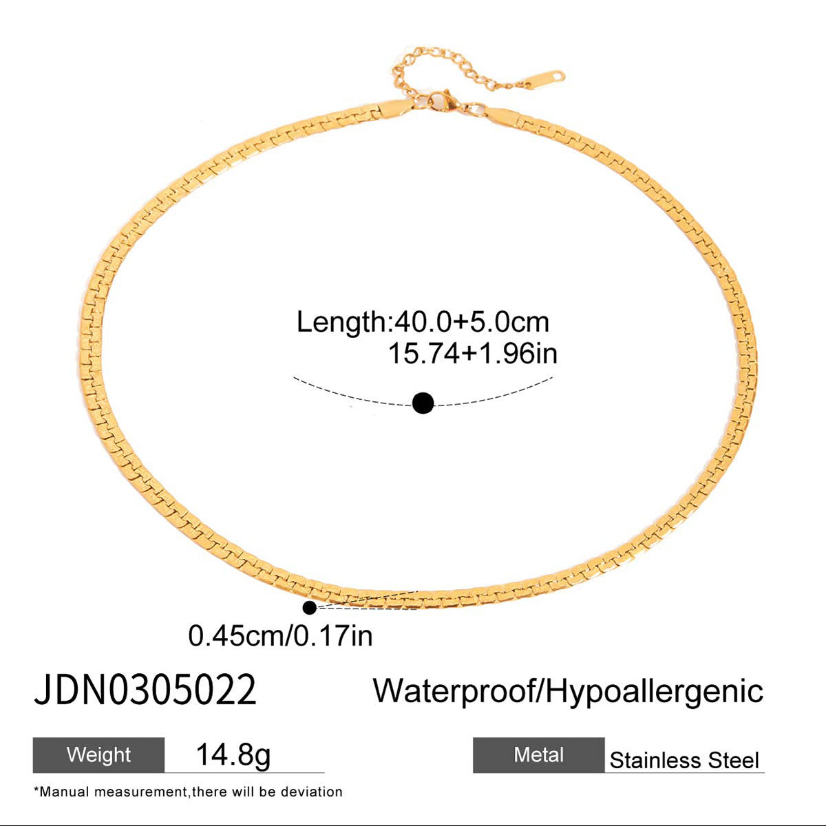 Golden Teardrop - Crystal Dangling Necklace