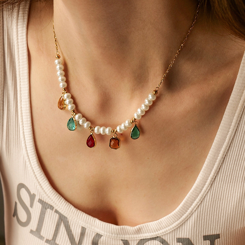 Stainless Steel Pearl Chain