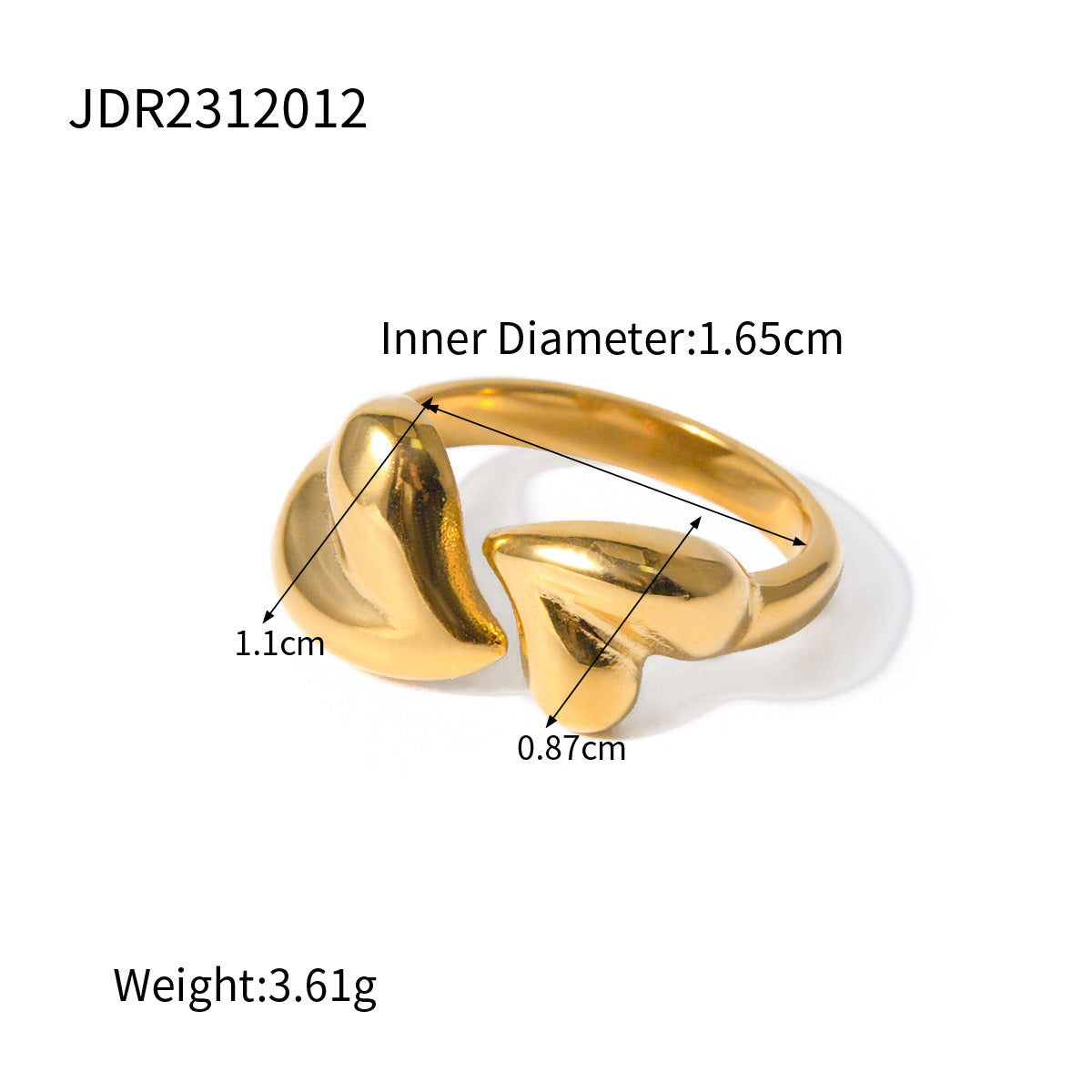Gold & Silver Stackable Rings – Wide Textured Band, Wave Ring & Geometric Square Ring for Women