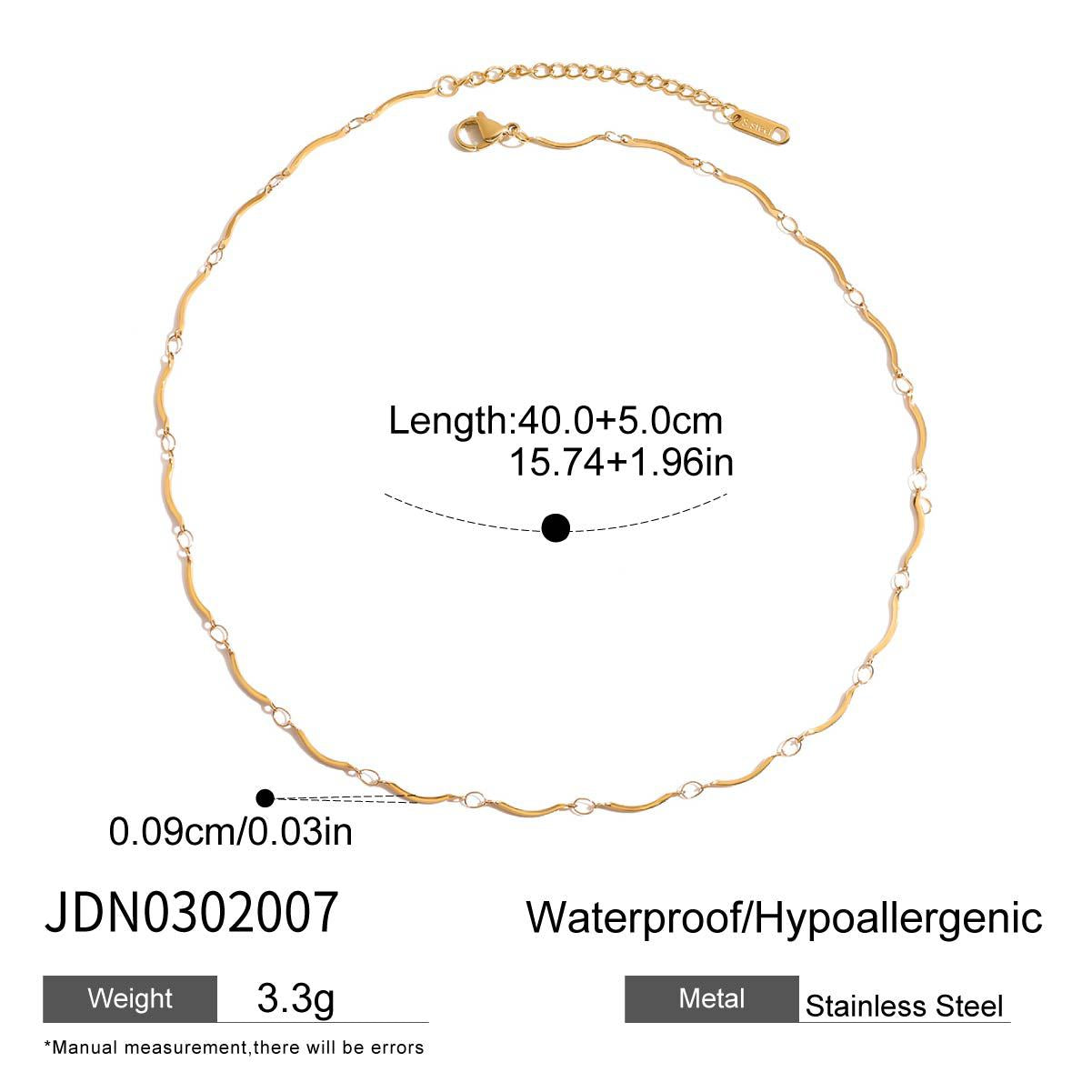 Stainless Steel Cubic Zirconia Necklace