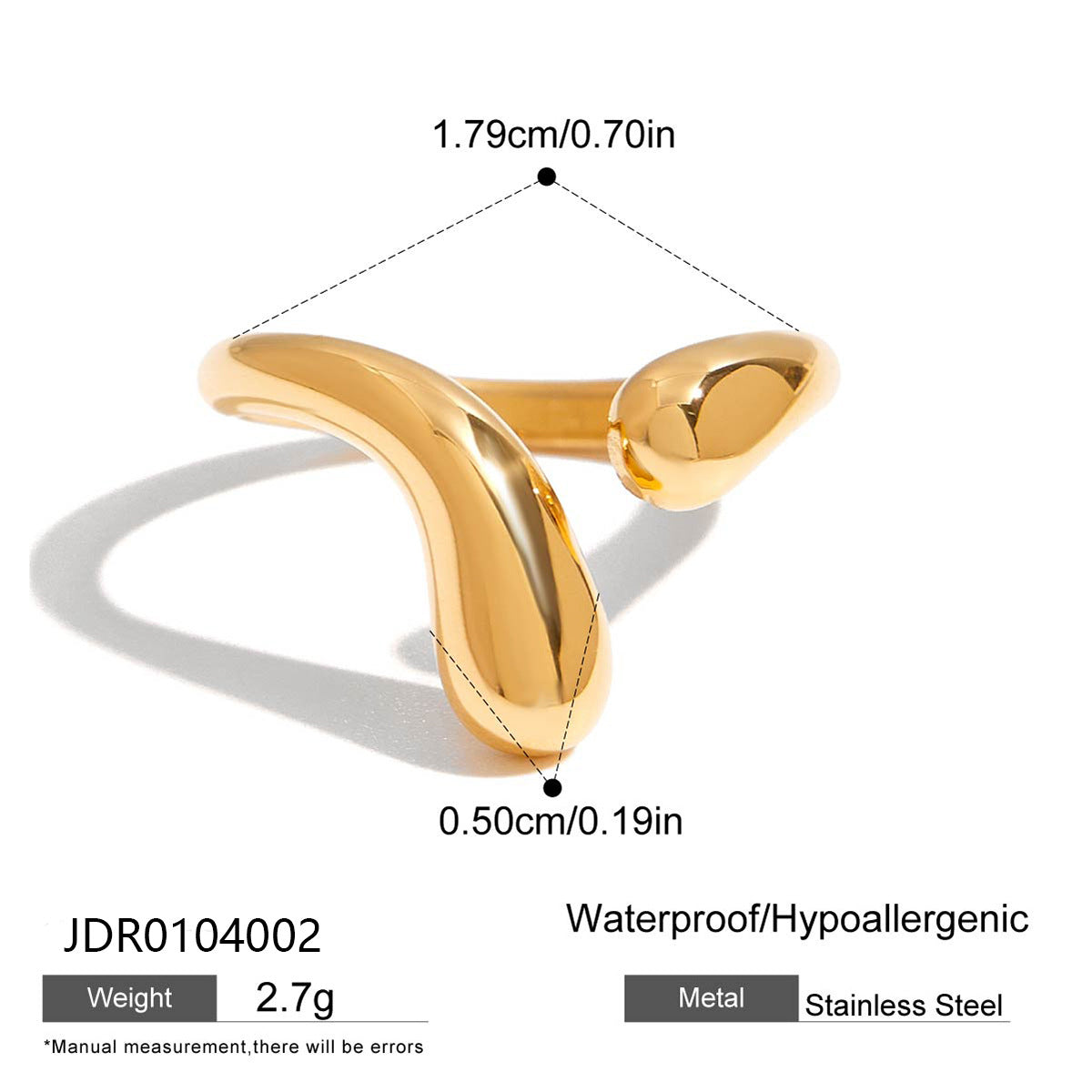 Titanium Steel Love Ring