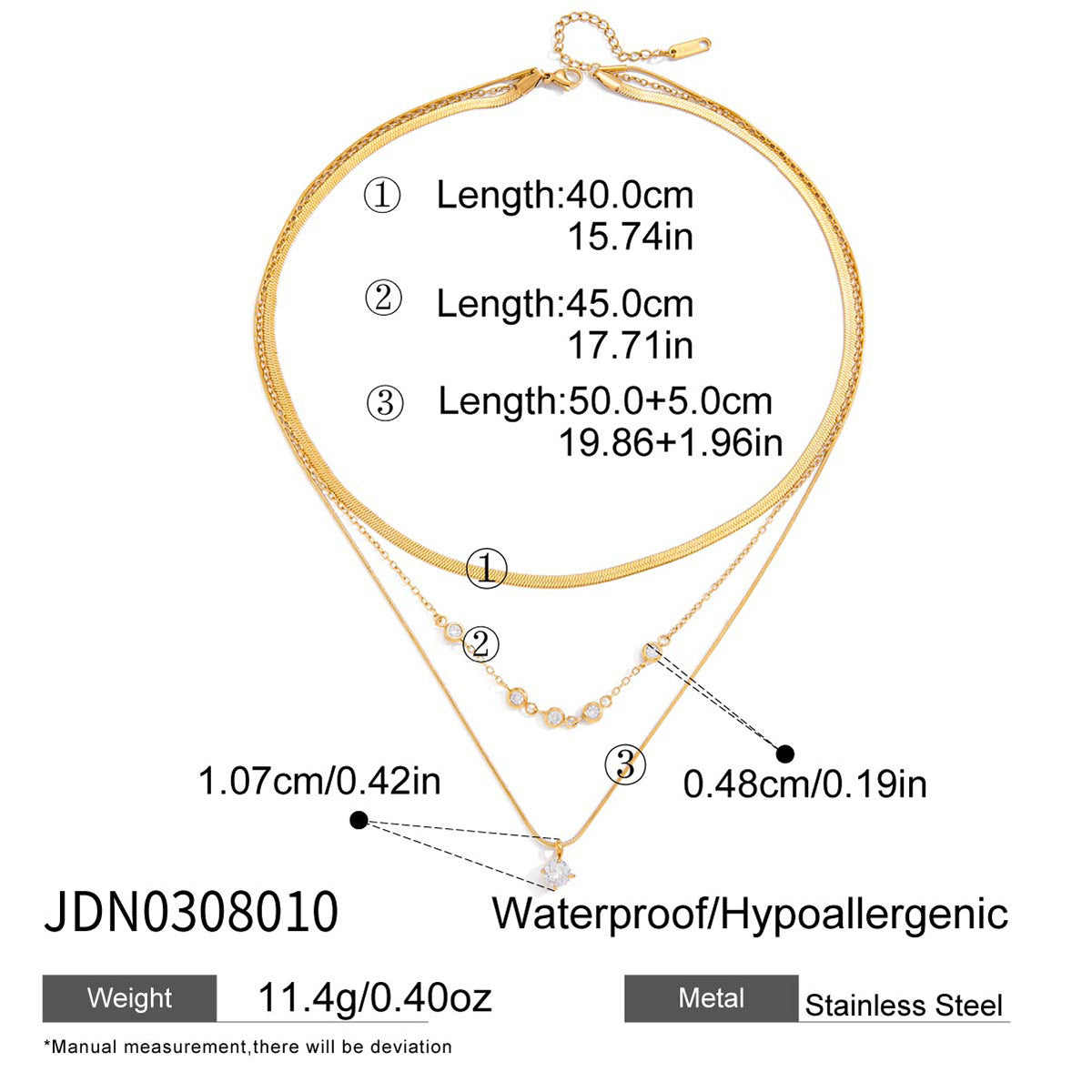 Layered Gold Necklaces Set - Stylish Chain Jewelry for Women