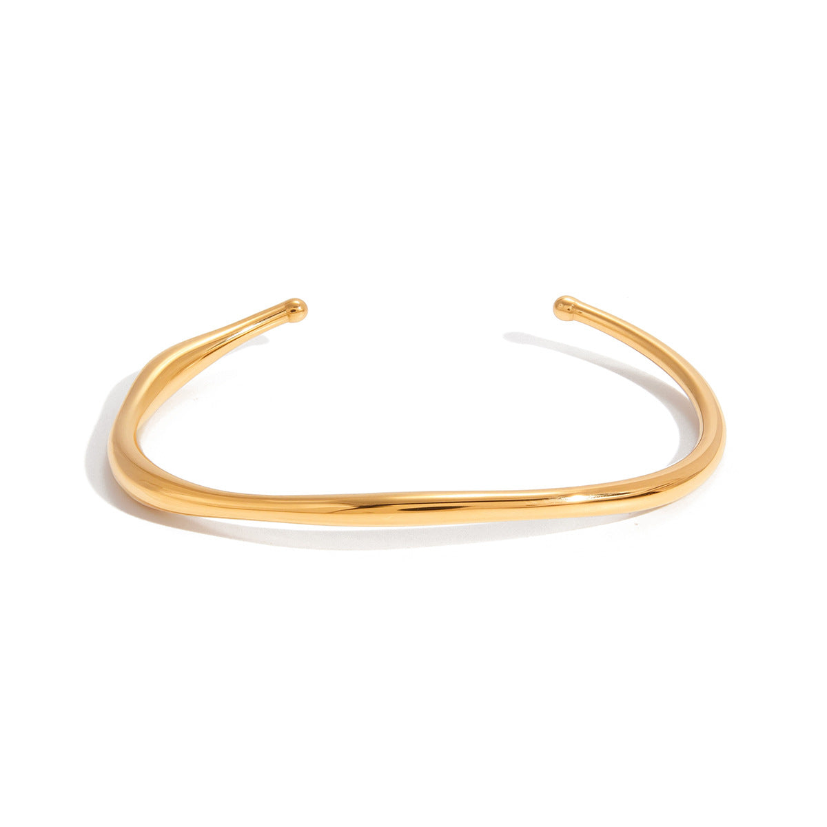 Gold Layered Chain Bracelet Set – Wide Bangle, Crystal & Diamond-Accent Bracelets for Women