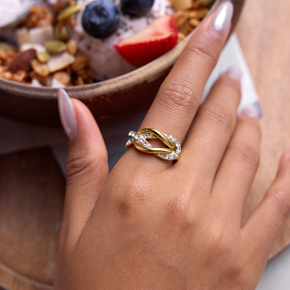 Statement Ring Set – Sculptural Knot, Abstract Figure & Twisted Band for Women