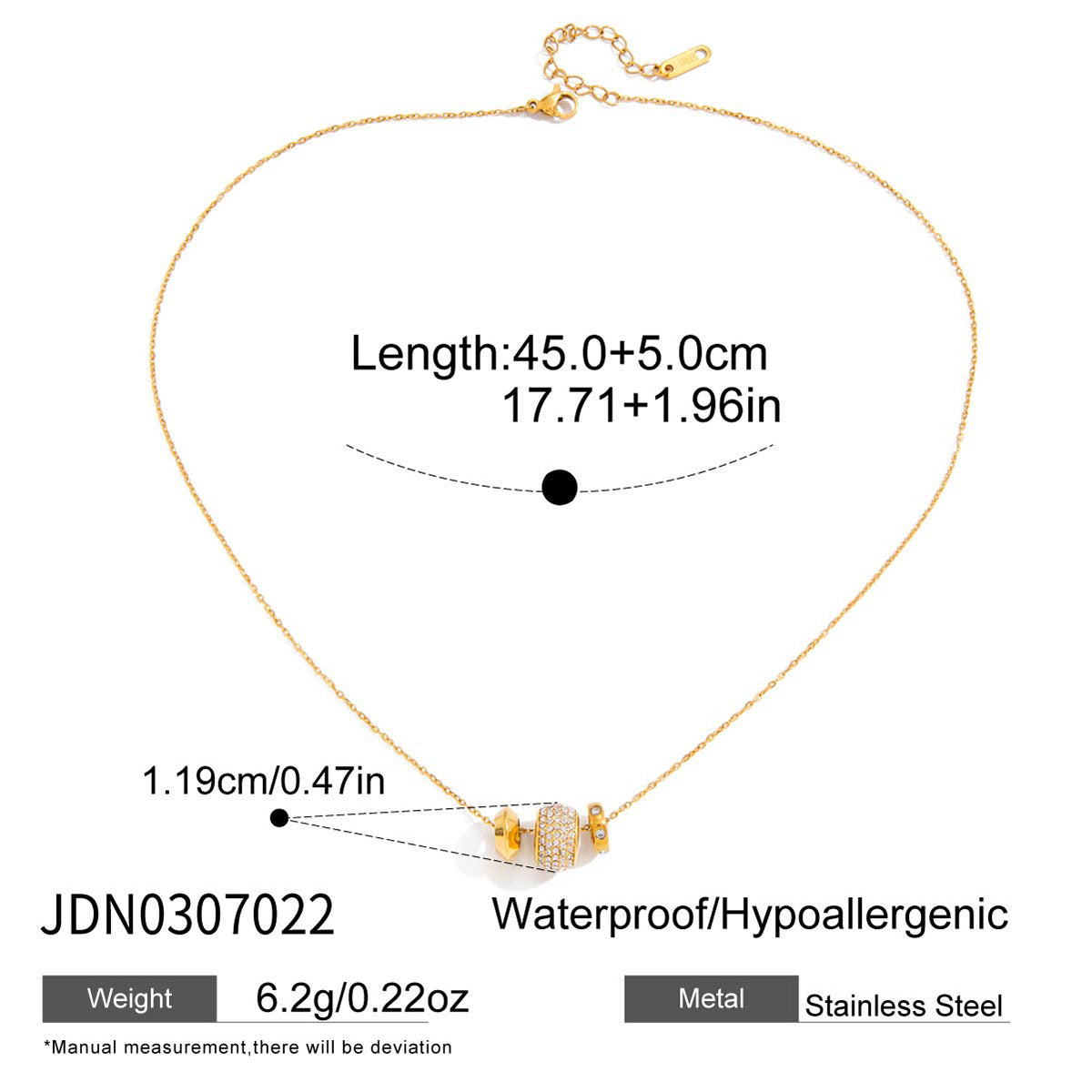 Layered Heart - Pendant Gold - Tone Necklaces