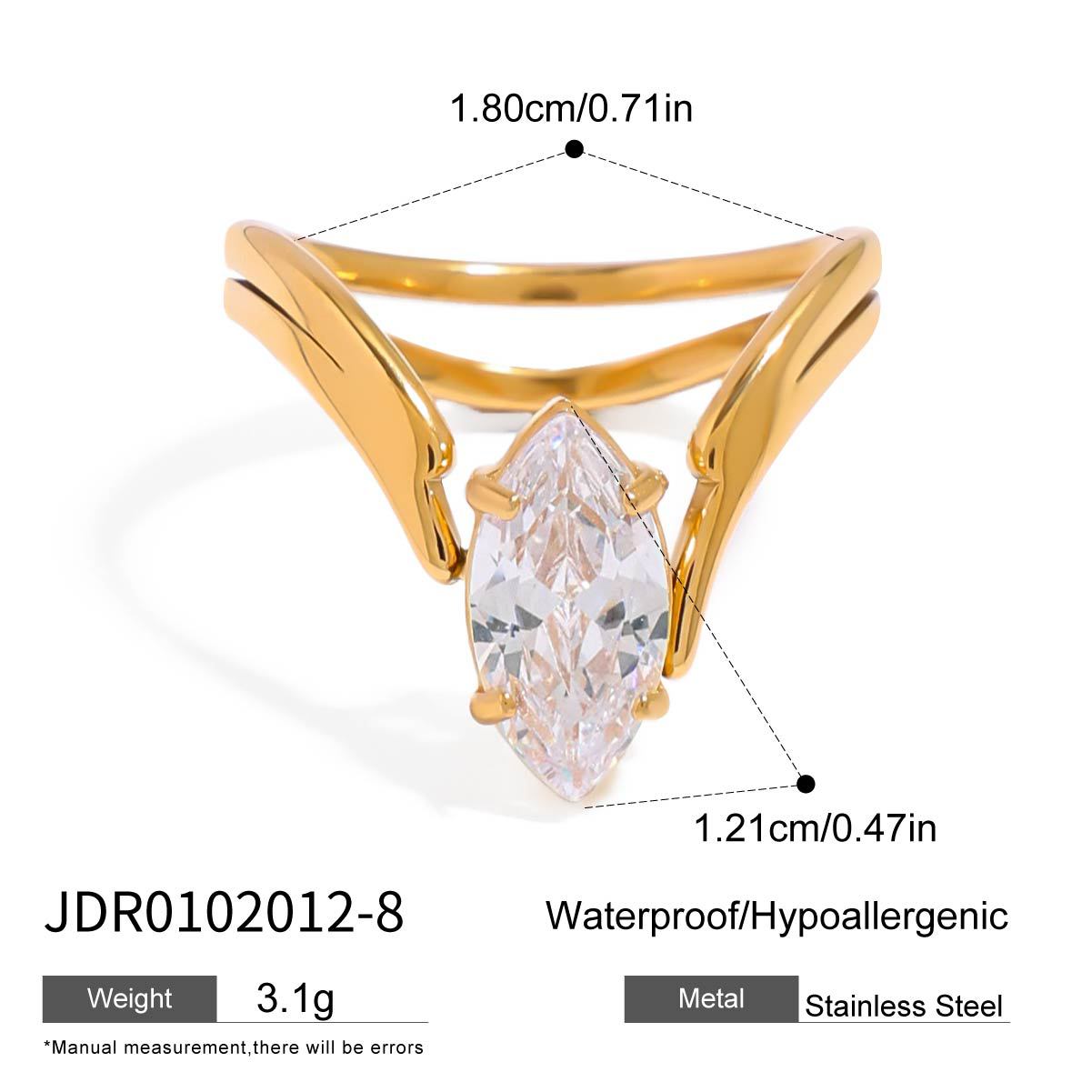 Gold-Tone Stackable Ring Set – Twisted, Snake, Bow Designs with Crystal Accents