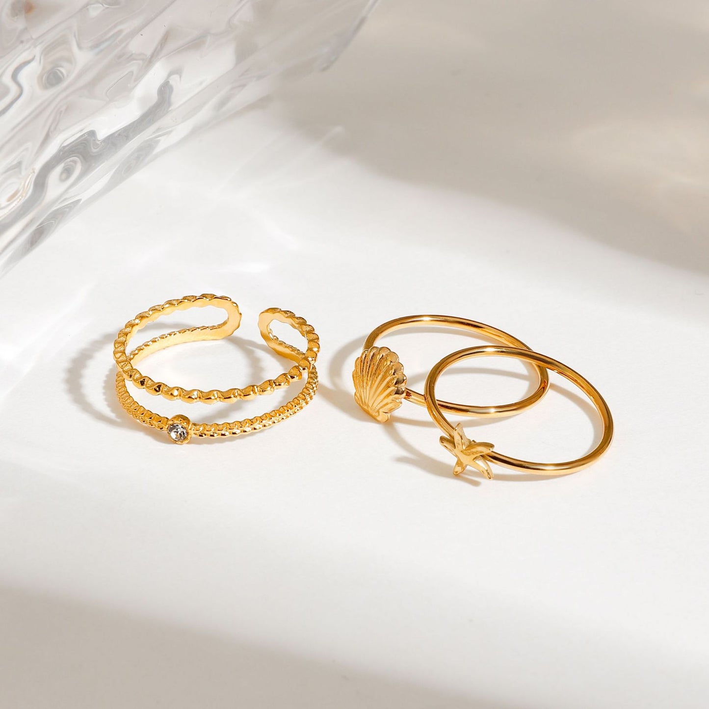 Boho Stackable Rings – Sunburst, Heart & Geometric Designs, Adjustable Open Band Fashion Jewelry for Women