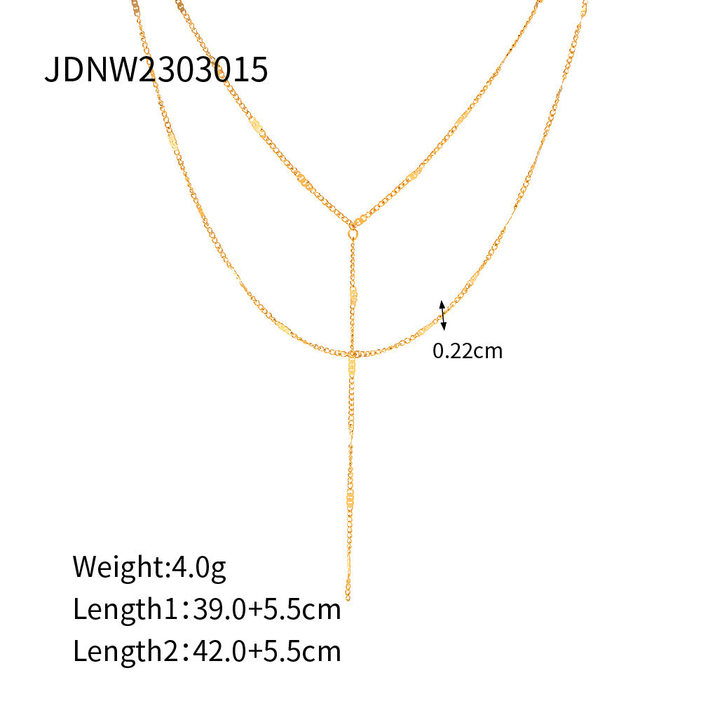 Dainty Gold Y - Necklace for Women | Elegant Layering Jewelry