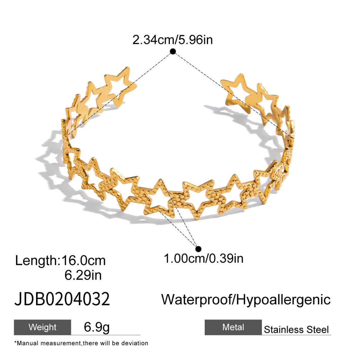 Vintage Gold Layered Bracelet Set – Water Drop, Star & Bead Chains