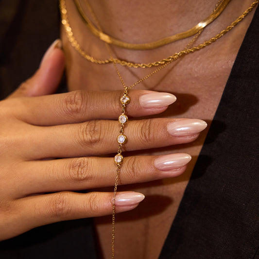 Multi - charm Dangling Necklaces | Delicate Gold - toned Jewelry