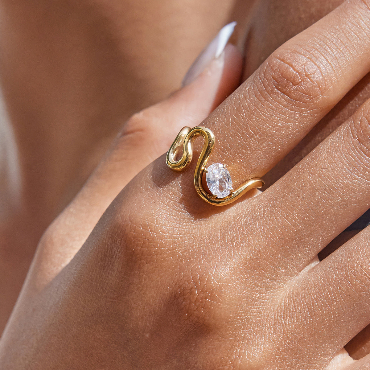 Multi-Ring Set – Diamond & Heart Shaped Stackable Rings for Women