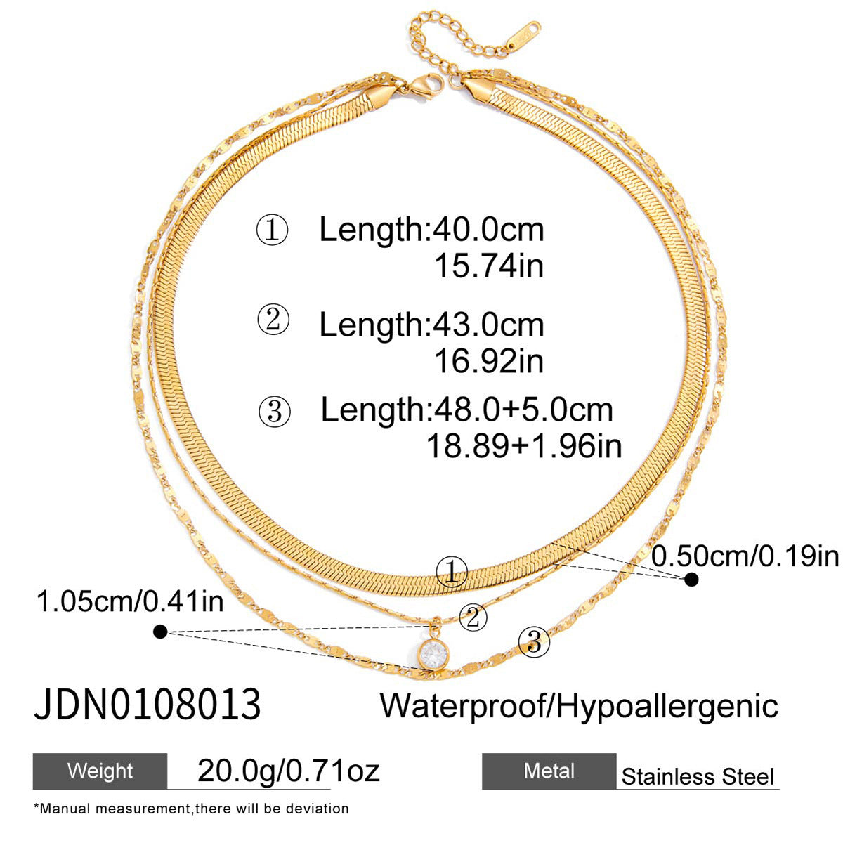 Layered Gold Necklaces Set - Stylish Chain Jewelry for Women