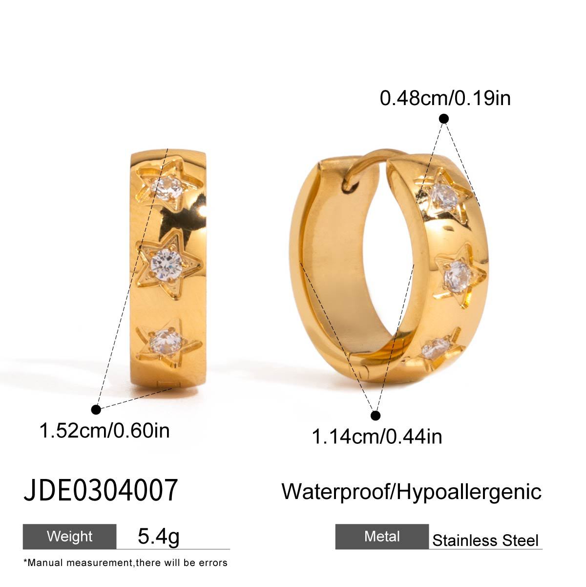 Stainless Steel Heart Earrings