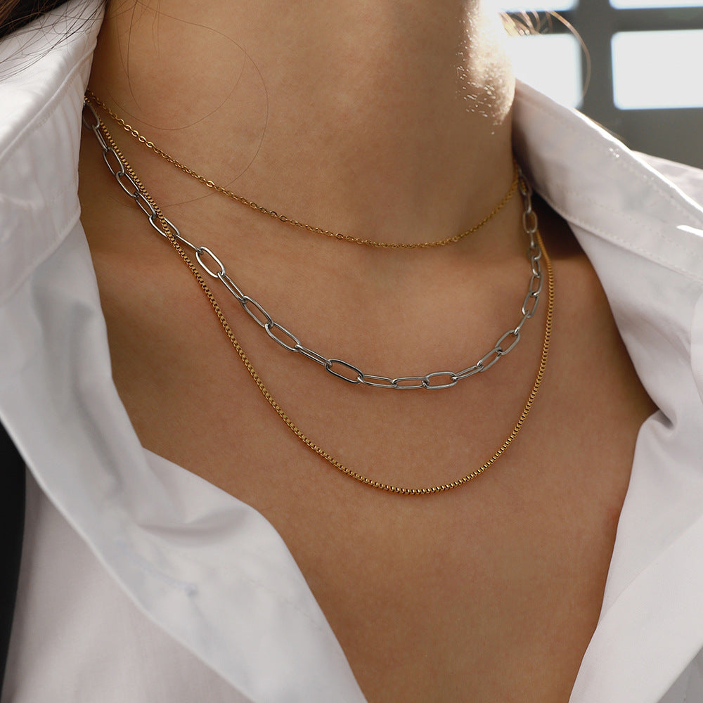 Layered Gold Necklaces Set - Stylish Chain Jewelry for Women