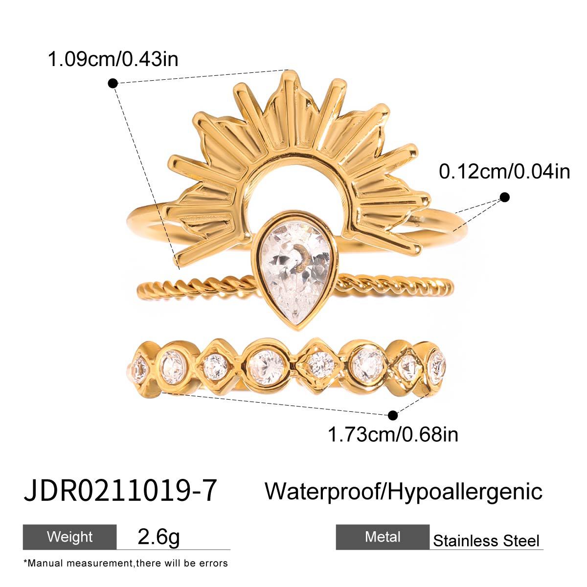 Boho Stackable Rings – Sunburst, Heart & Geometric Designs, Adjustable Open Band Fashion Jewelry for Women