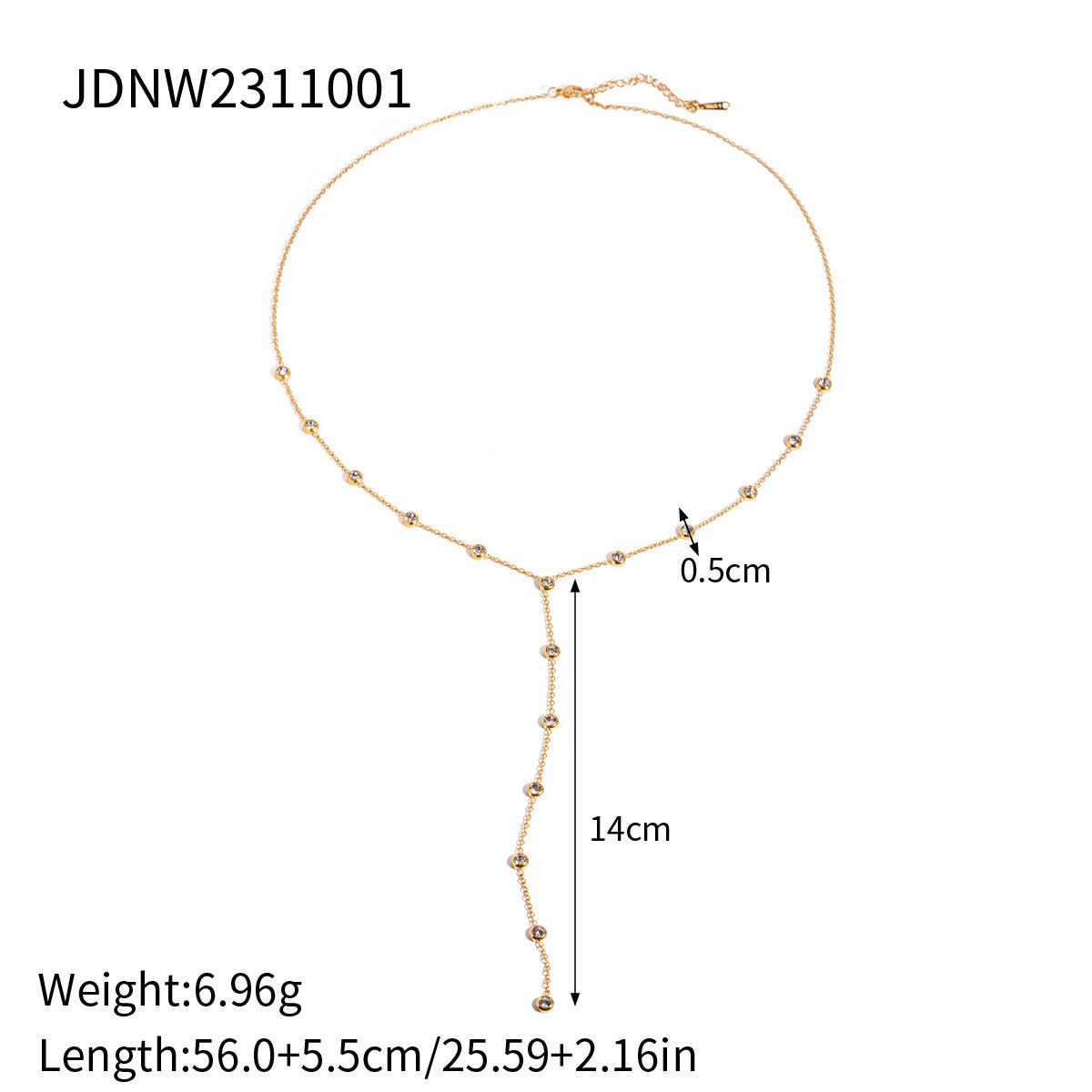 Elegant Cat - shaped Pendant Necklace with Zircon