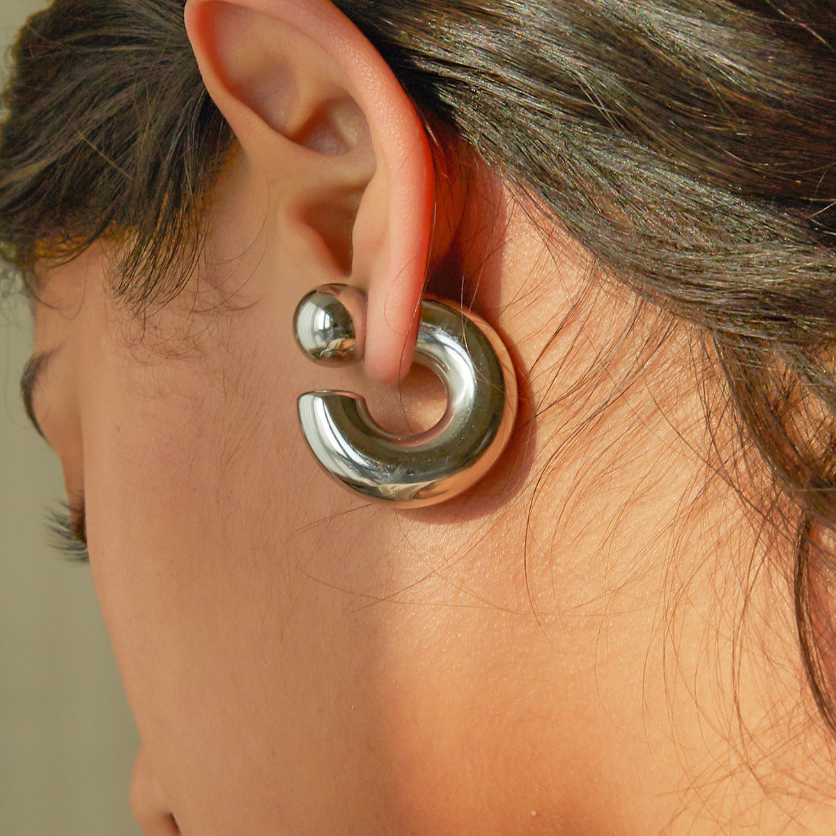 Chunky Gold - Tone Hoop Earrings for a Bold Statement Look