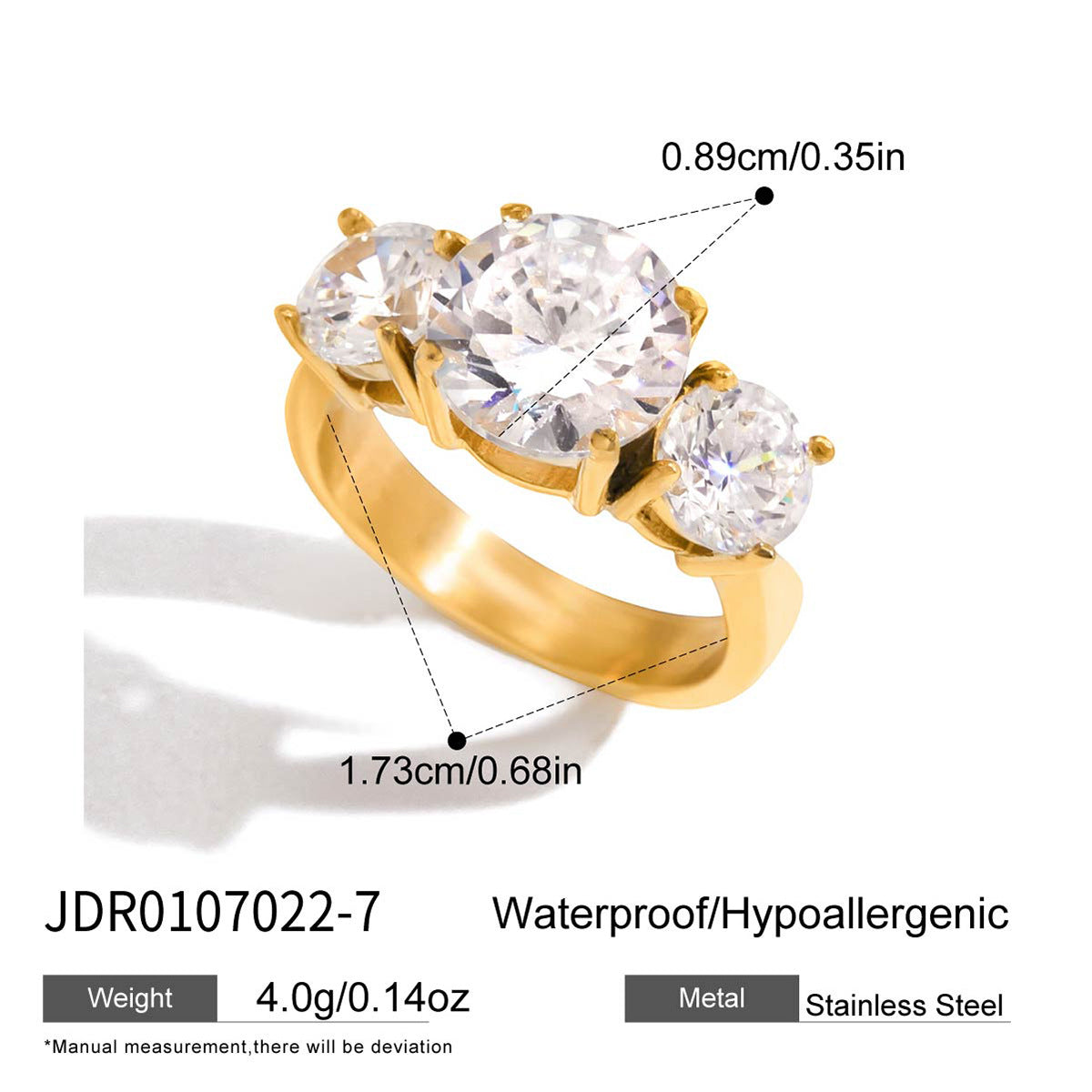 Diamond Stackable Rings – Three-Stone, Eternity & Open Ring Set for Women