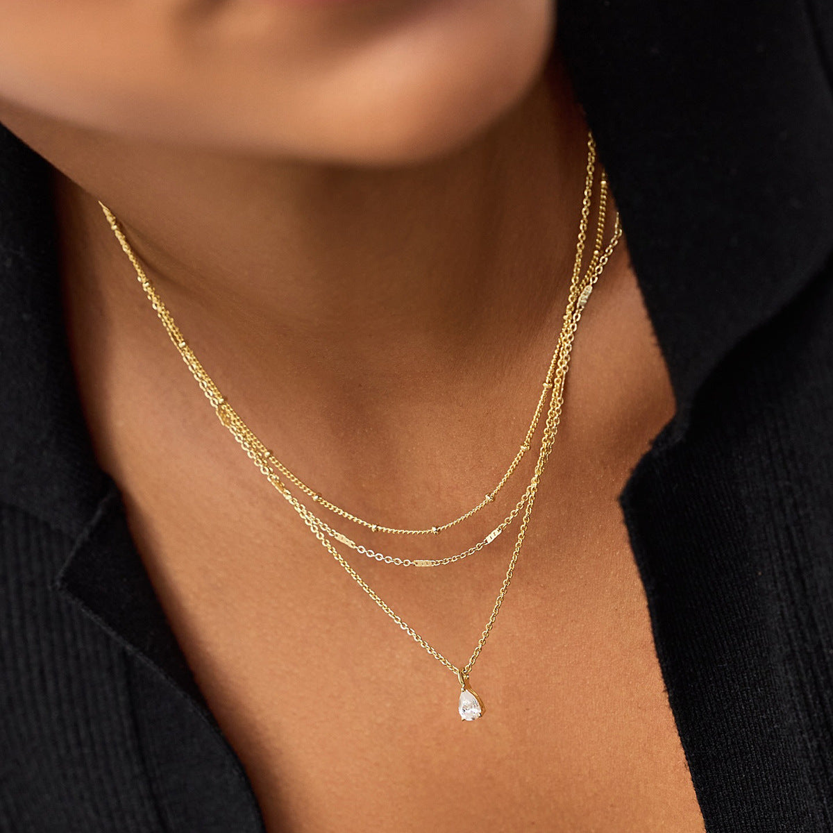 Layered Gold Necklaces Set - Stylish Chain Jewelry for Women