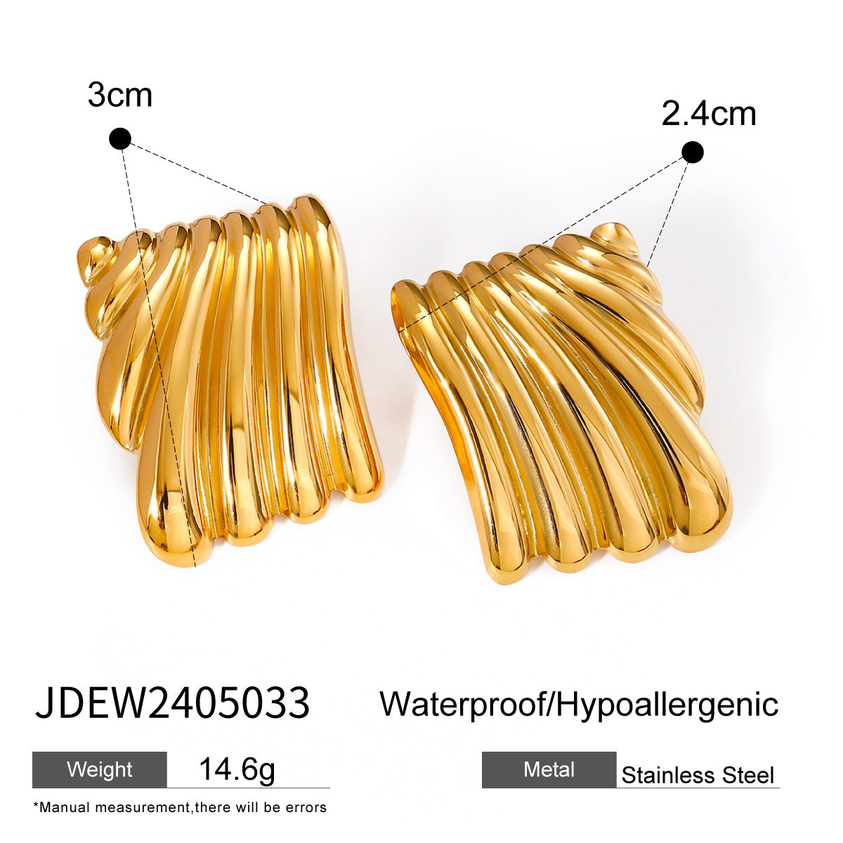 Vintage-style Stainless Steel Earrings