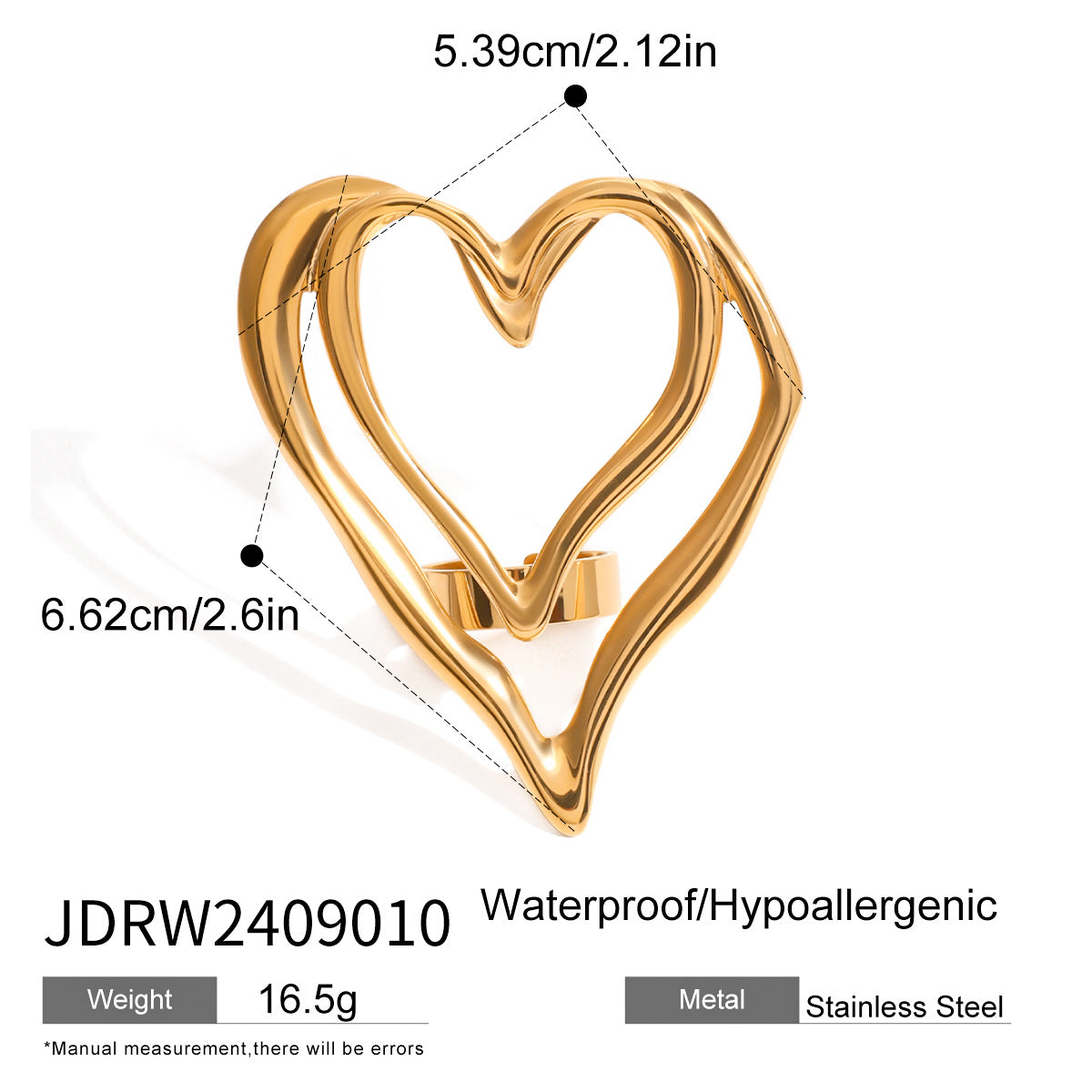 Titanium Steel Love Ring