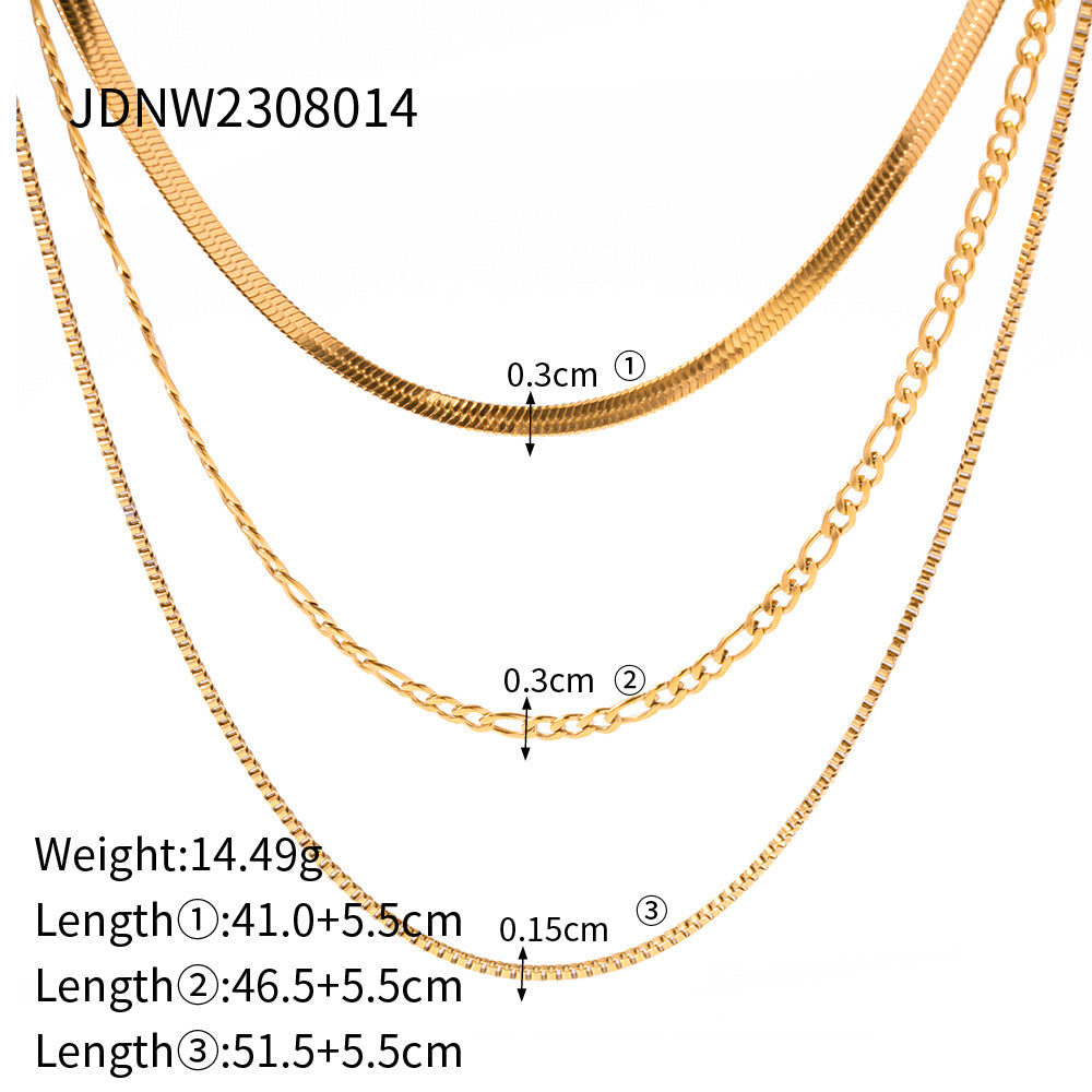 Layered Gold Necklaces Set - Stylish Chain Jewelry for Women